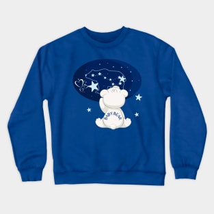 BABY BEAR LOOKING UP TO THE STARS Crewneck Sweatshirt